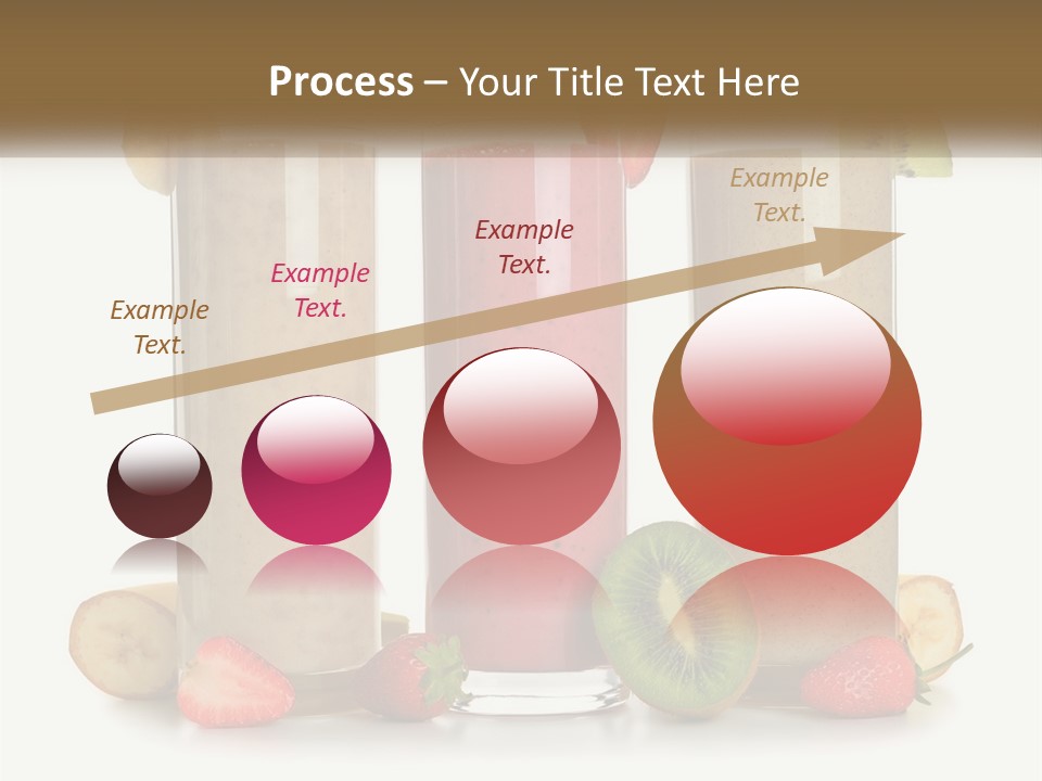 A Group Of Three Smoothies Sitting Next To Each Other PowerPoint Template