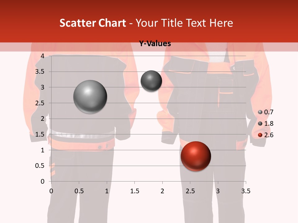 An Orange And Black Work Suit With Reflective Stripes PowerPoint Template