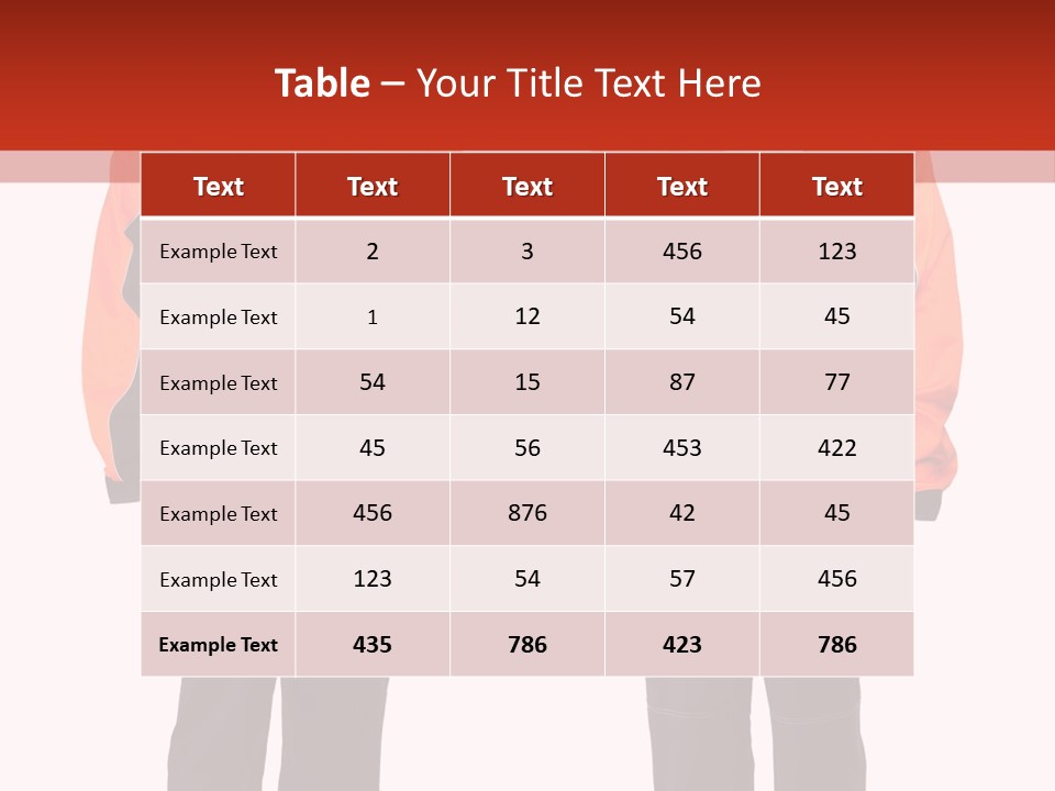 An Orange And Black Work Suit With Reflective Stripes PowerPoint Template