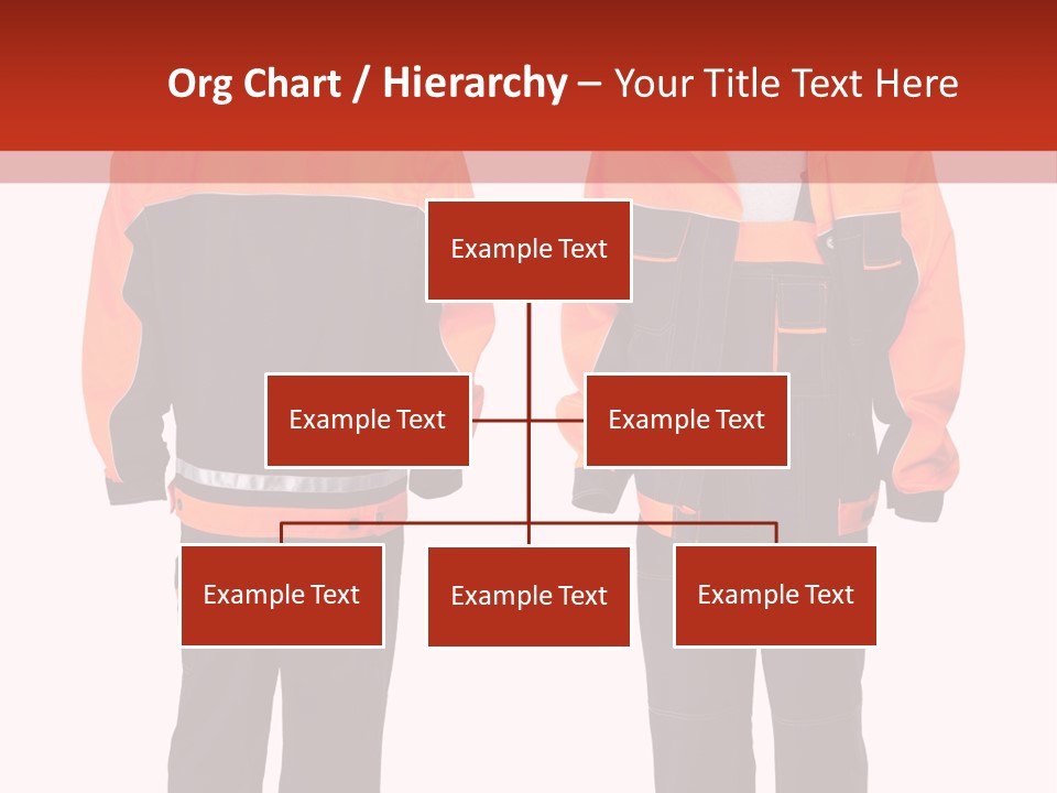 An Orange And Black Work Suit With Reflective Stripes PowerPoint Template