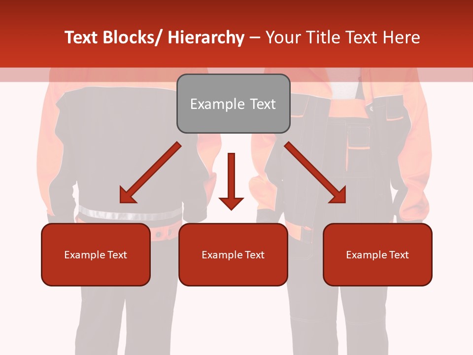 An Orange And Black Work Suit With Reflective Stripes PowerPoint Template