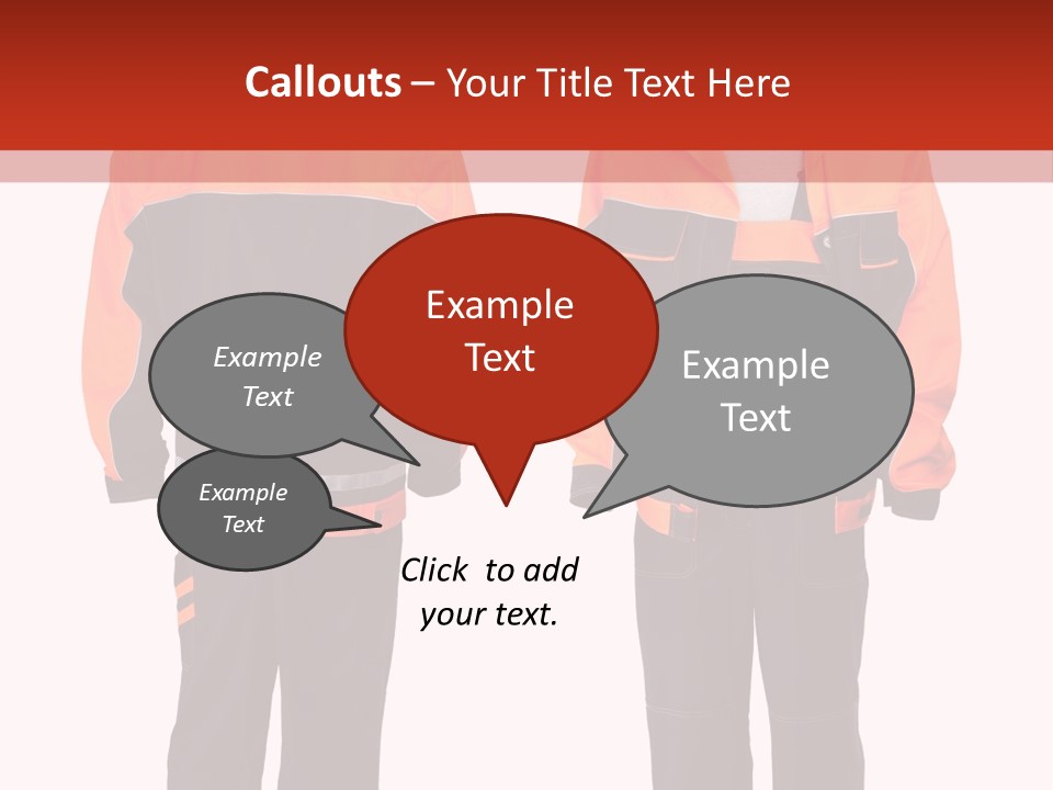 An Orange And Black Work Suit With Reflective Stripes PowerPoint Template