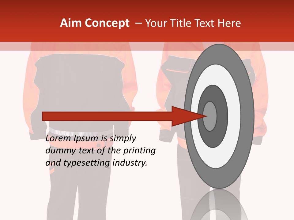 An Orange And Black Work Suit With Reflective Stripes PowerPoint Template