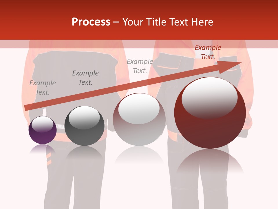 An Orange And Black Work Suit With Reflective Stripes PowerPoint Template