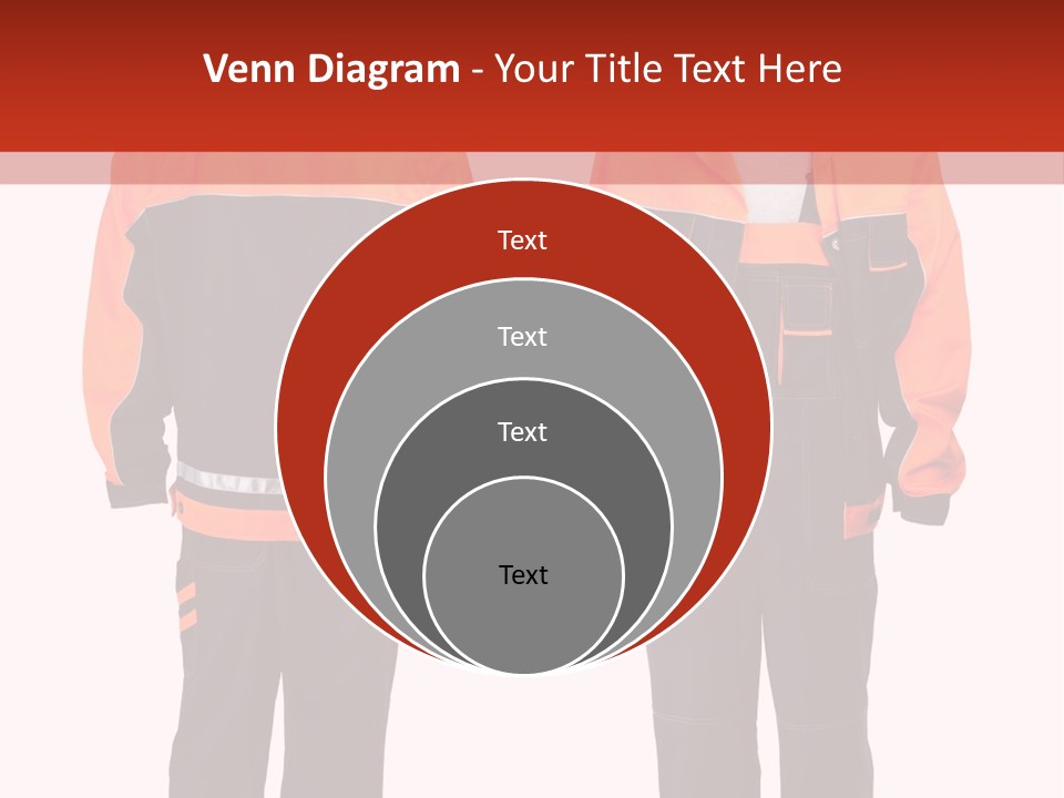 An Orange And Black Work Suit With Reflective Stripes PowerPoint Template