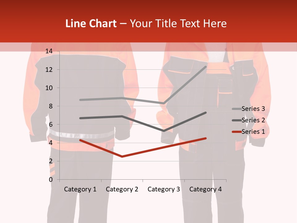 An Orange And Black Work Suit With Reflective Stripes PowerPoint Template