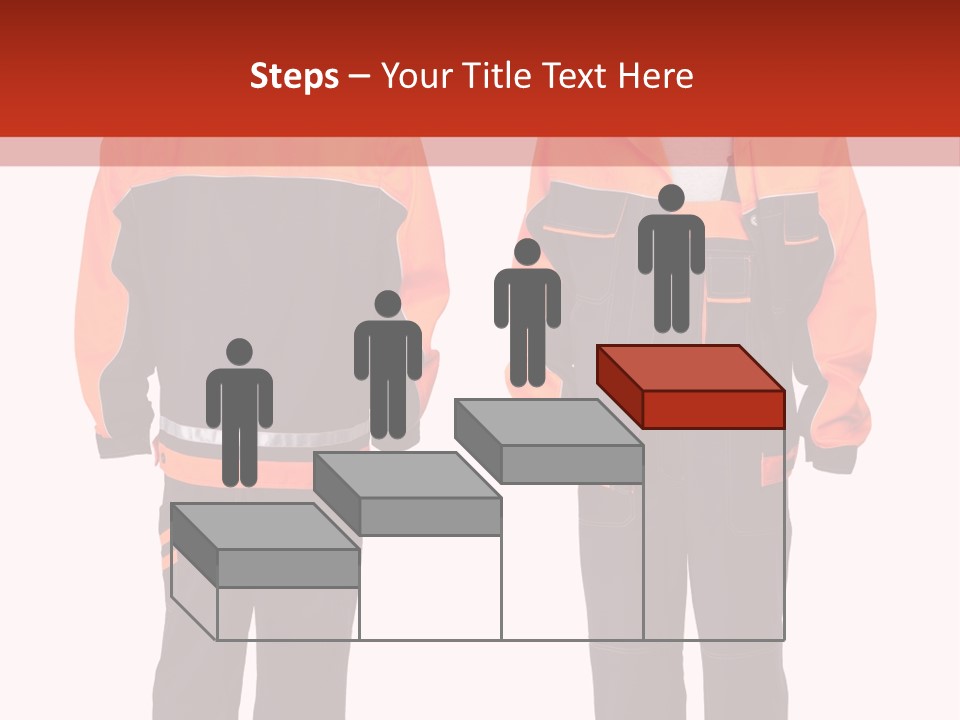 An Orange And Black Work Suit With Reflective Stripes PowerPoint Template