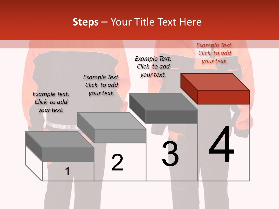 An Orange And Black Work Suit With Reflective Stripes PowerPoint Template