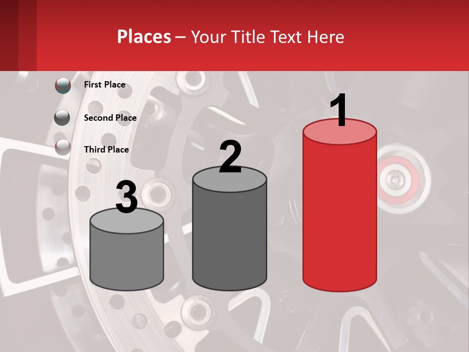 A Close Up Of A Wheel On A Motorcycle PowerPoint Template