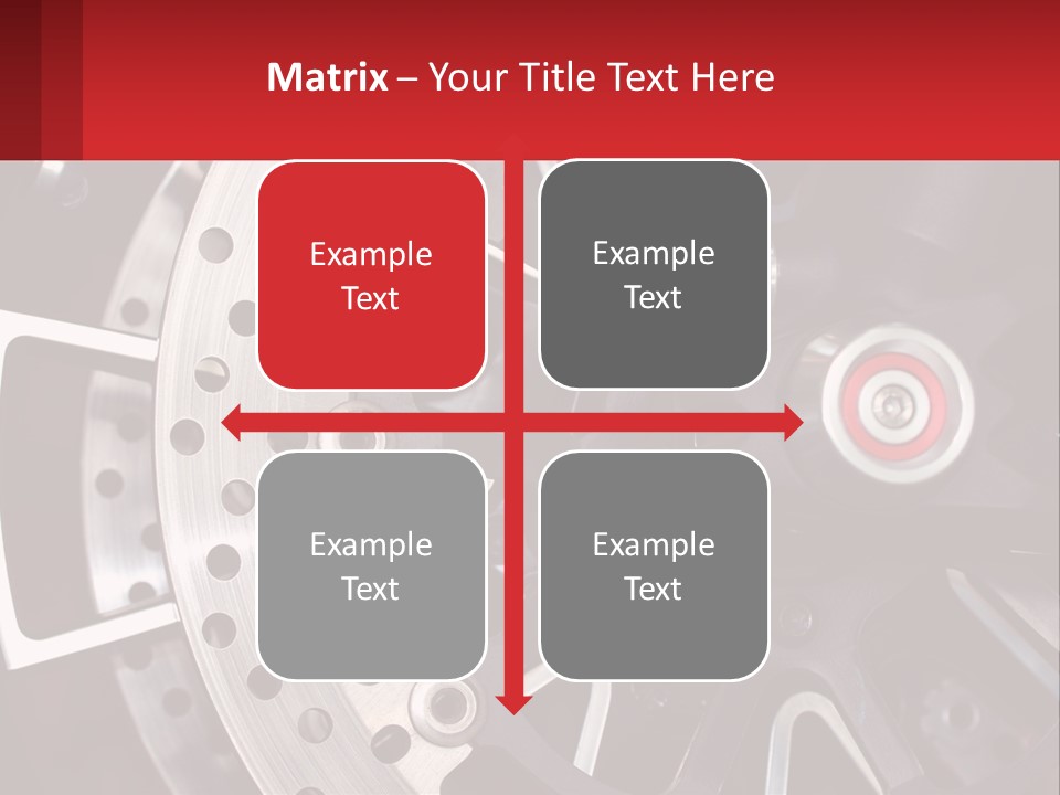 A Close Up Of A Wheel On A Motorcycle PowerPoint Template