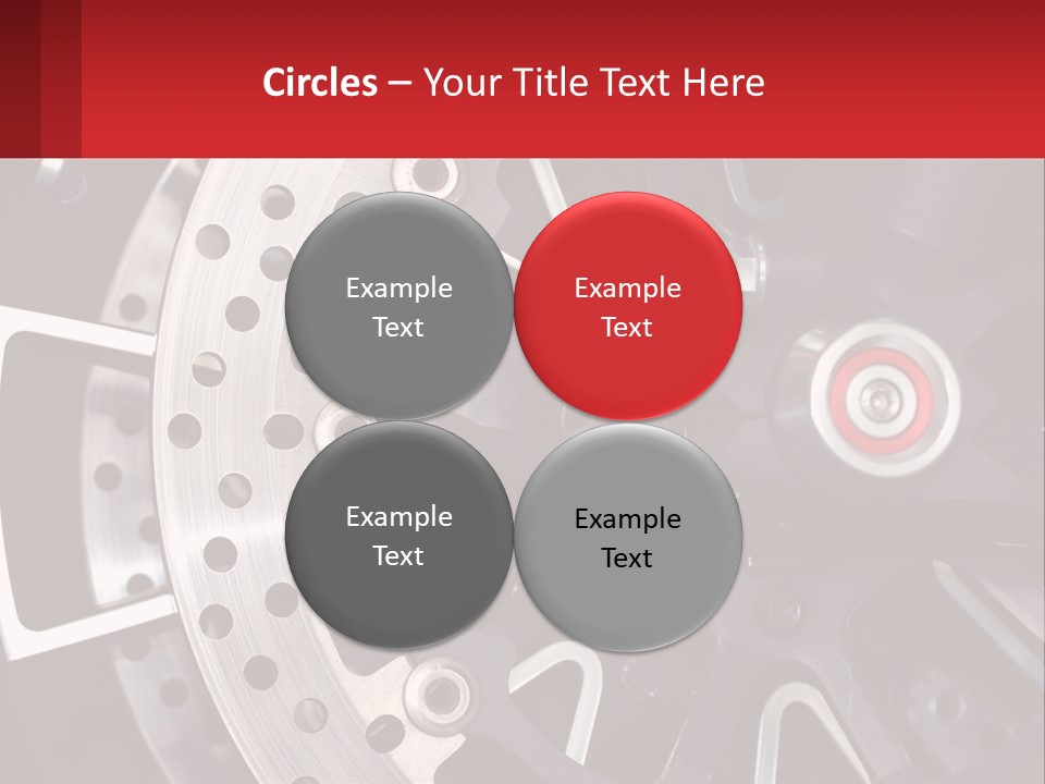 A Close Up Of A Wheel On A Motorcycle PowerPoint Template