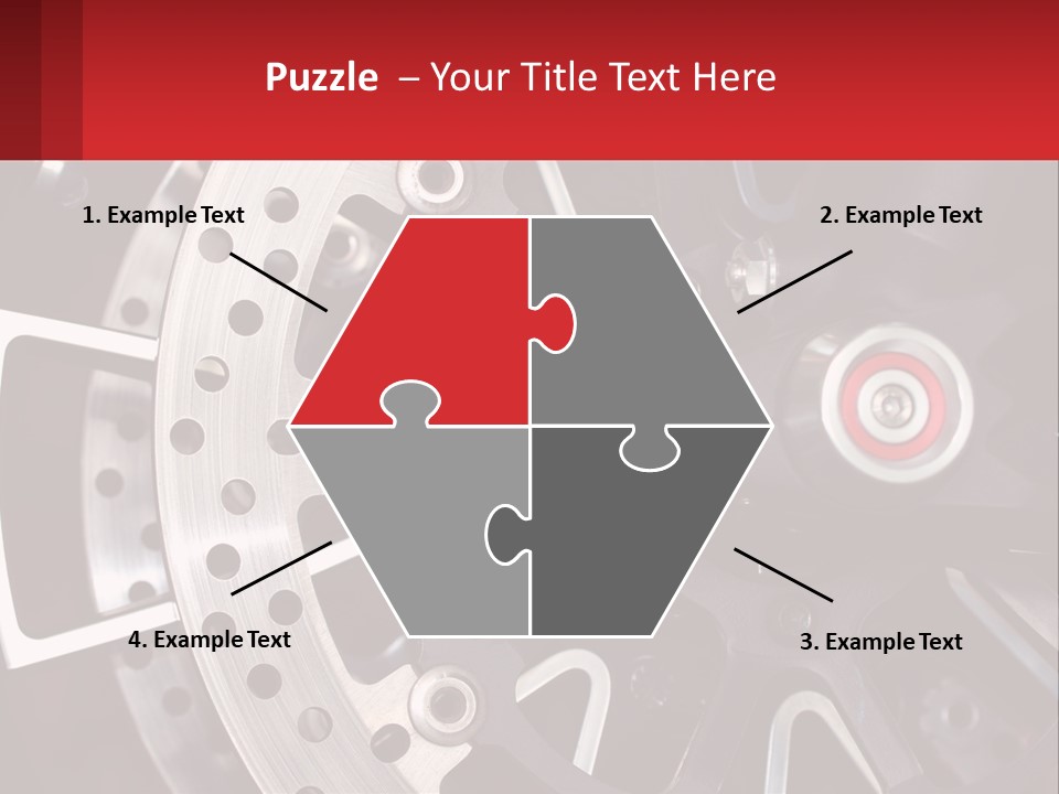 A Close Up Of A Wheel On A Motorcycle PowerPoint Template