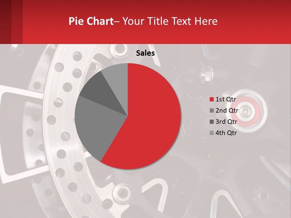 A Close Up Of A Wheel On A Motorcycle PowerPoint Template