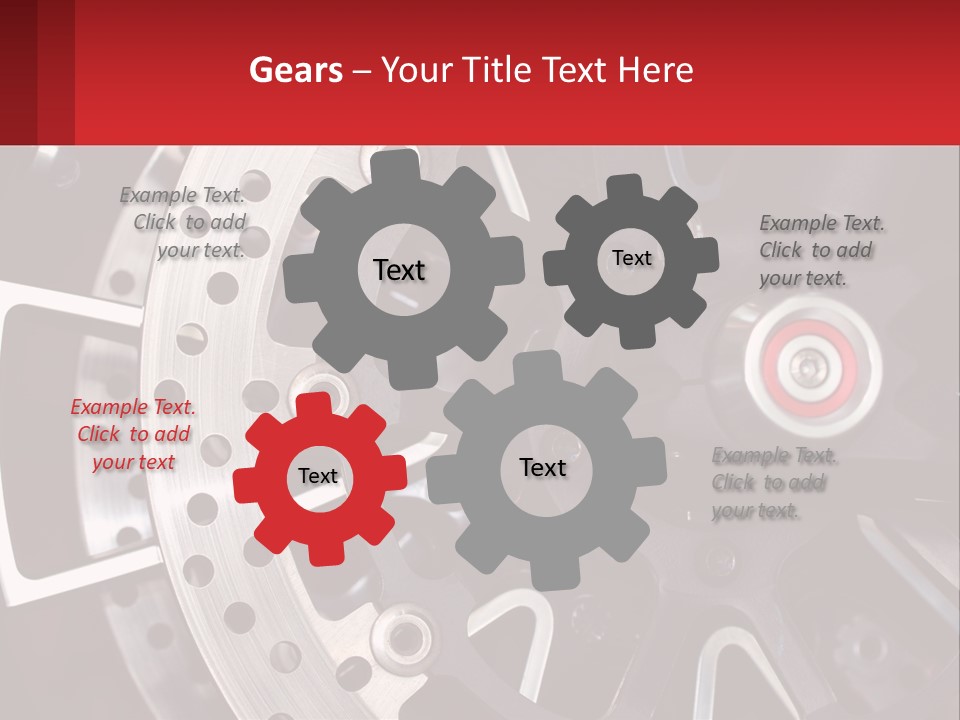 A Close Up Of A Wheel On A Motorcycle PowerPoint Template
