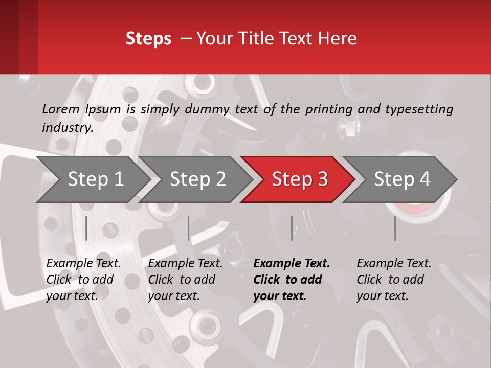 A Close Up Of A Wheel On A Motorcycle PowerPoint Template