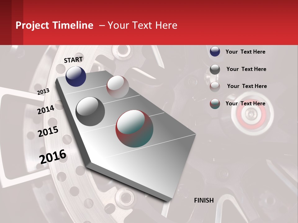 A Close Up Of A Wheel On A Motorcycle PowerPoint Template