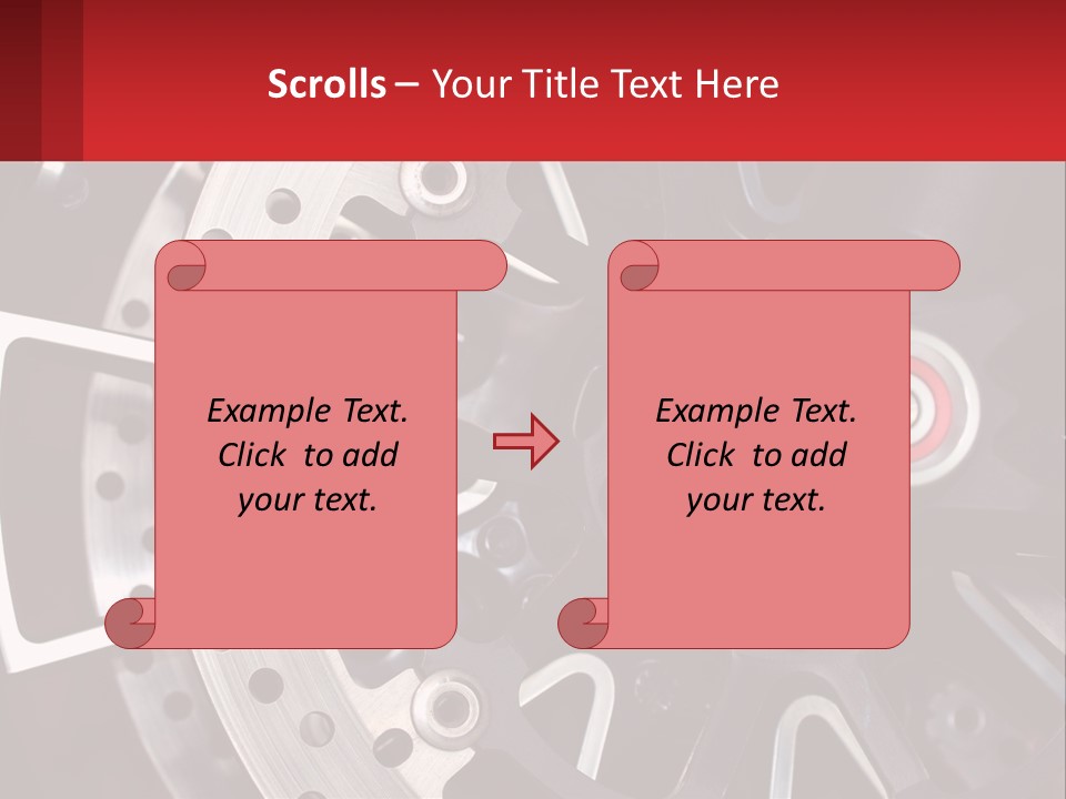 A Close Up Of A Wheel On A Motorcycle PowerPoint Template