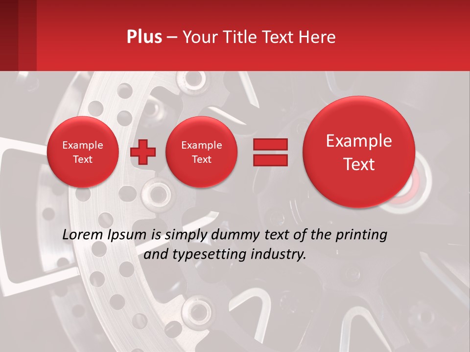 A Close Up Of A Wheel On A Motorcycle PowerPoint Template