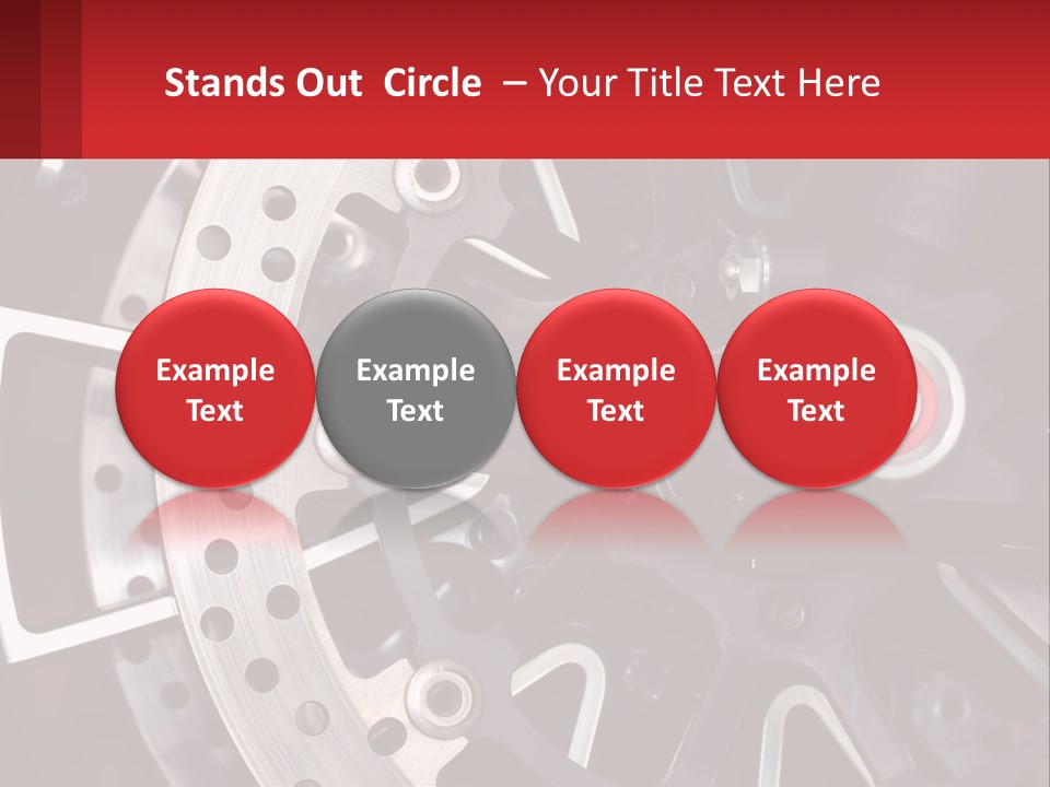 A Close Up Of A Wheel On A Motorcycle PowerPoint Template