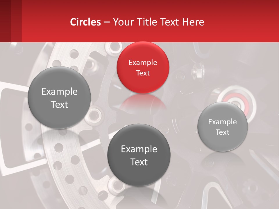 A Close Up Of A Wheel On A Motorcycle PowerPoint Template