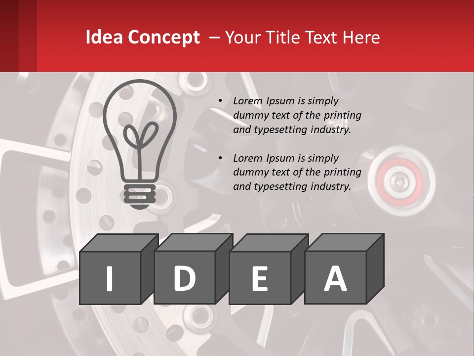 A Close Up Of A Wheel On A Motorcycle PowerPoint Template