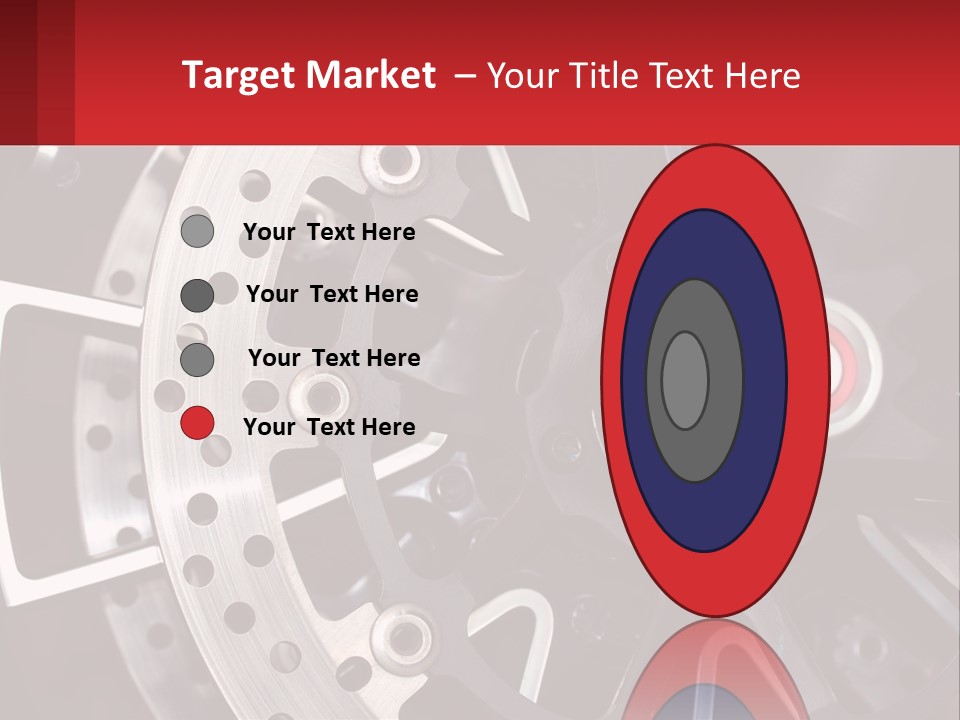 A Close Up Of A Wheel On A Motorcycle PowerPoint Template