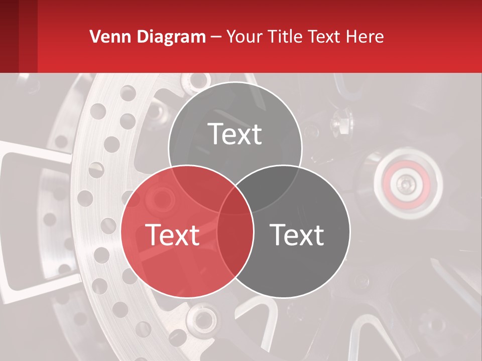 A Close Up Of A Wheel On A Motorcycle PowerPoint Template
