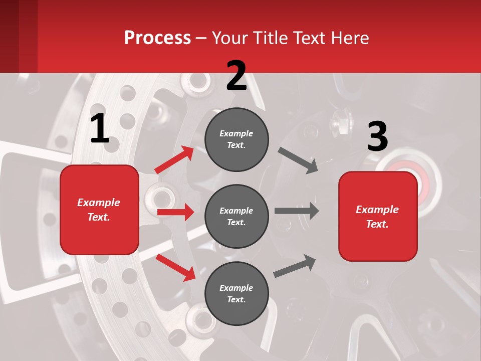 A Close Up Of A Wheel On A Motorcycle PowerPoint Template