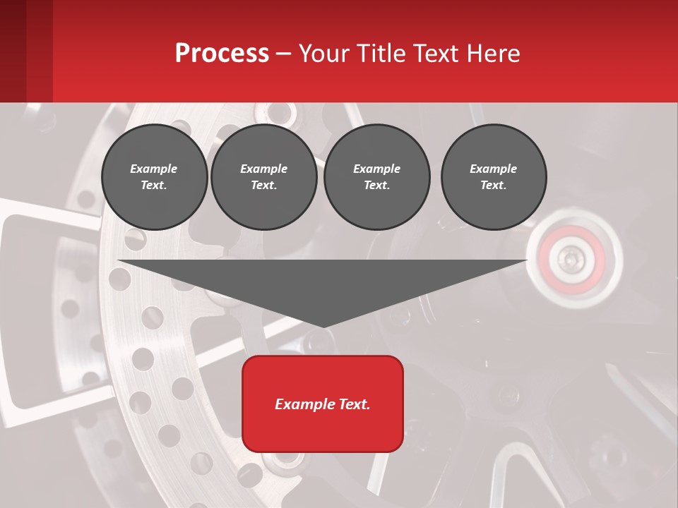 A Close Up Of A Wheel On A Motorcycle PowerPoint Template