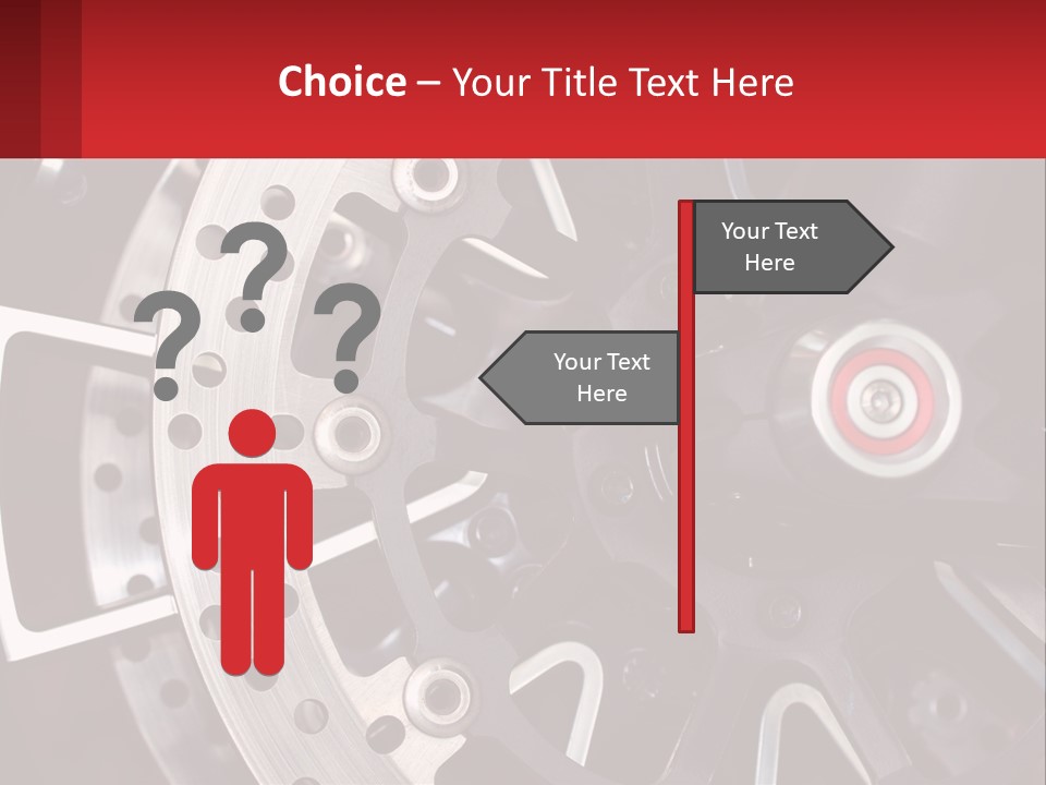 A Close Up Of A Wheel On A Motorcycle PowerPoint Template