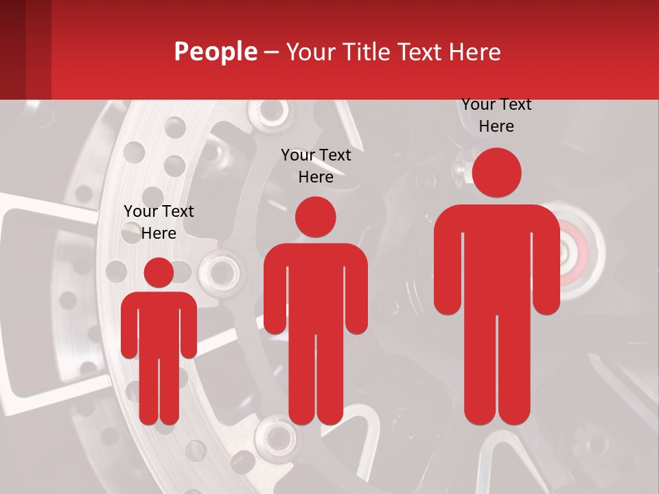 A Close Up Of A Wheel On A Motorcycle PowerPoint Template