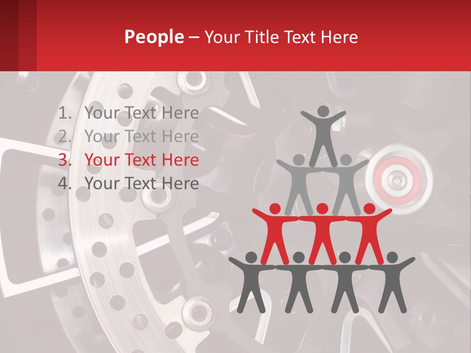 A Close Up Of A Wheel On A Motorcycle PowerPoint Template