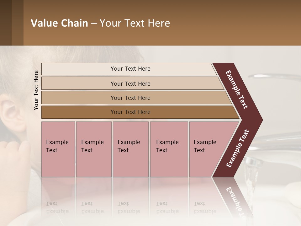 A Child Brushing His Teeth In Front Of A Sink PowerPoint Template
