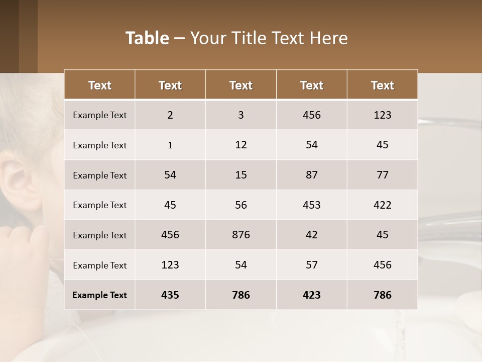 A Child Brushing His Teeth In Front Of A Sink PowerPoint Template