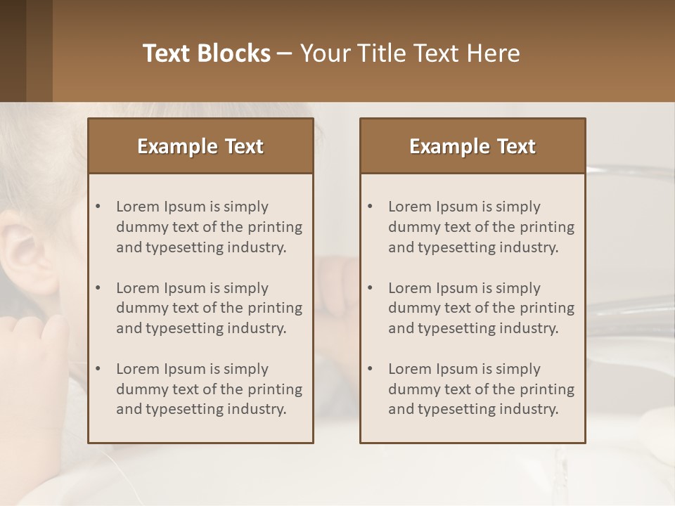 A Child Brushing His Teeth In Front Of A Sink PowerPoint Template