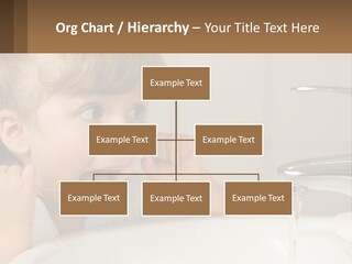 A Child Brushing His Teeth In Front Of A Sink PowerPoint Template