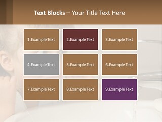 A Child Brushing His Teeth In Front Of A Sink PowerPoint Template