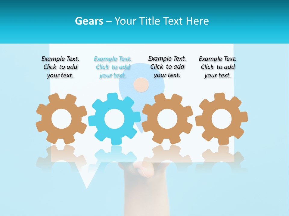 A Person Holding A Piece Of Paper With A Pin On It PowerPoint Template