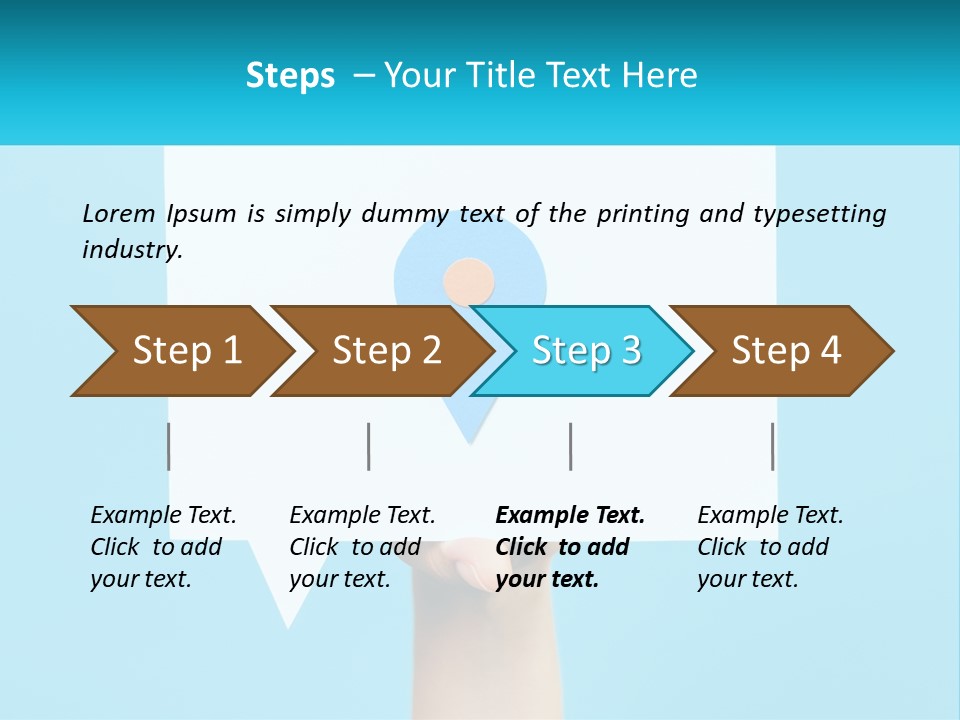 A Person Holding A Piece Of Paper With A Pin On It PowerPoint Template