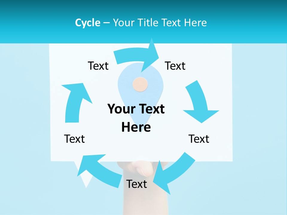 A Person Holding A Piece Of Paper With A Pin On It PowerPoint Template