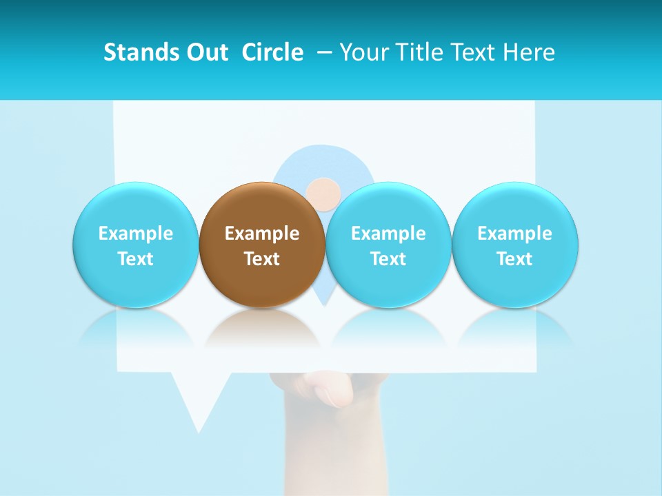 A Person Holding A Piece Of Paper With A Pin On It PowerPoint Template