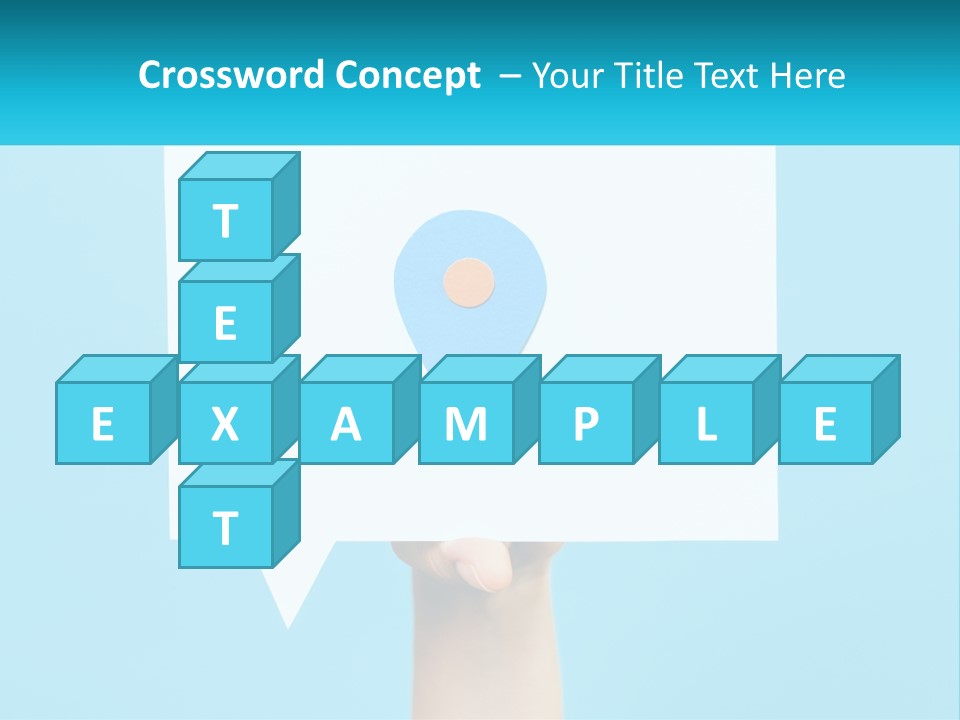 A Person Holding A Piece Of Paper With A Pin On It PowerPoint Template