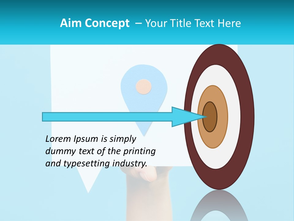 A Person Holding A Piece Of Paper With A Pin On It PowerPoint Template