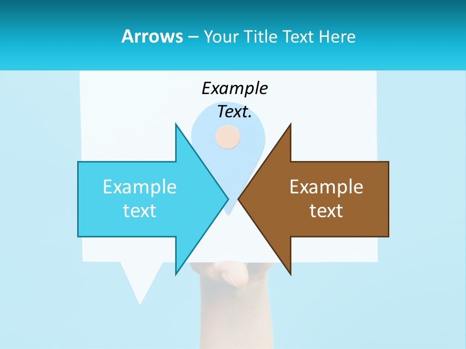 A Person Holding A Piece Of Paper With A Pin On It PowerPoint Template