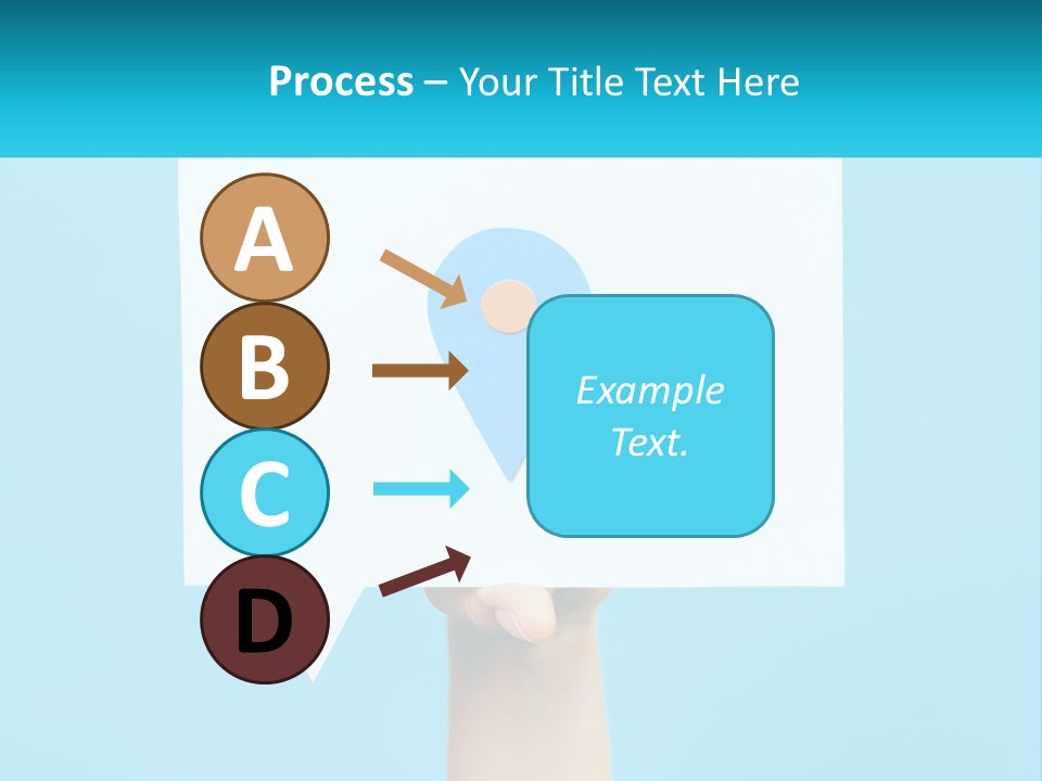 A Person Holding A Piece Of Paper With A Pin On It PowerPoint Template