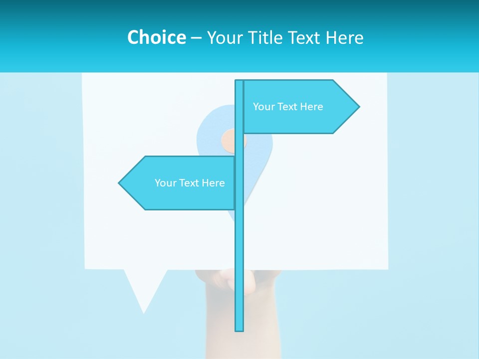 A Person Holding A Piece Of Paper With A Pin On It PowerPoint Template