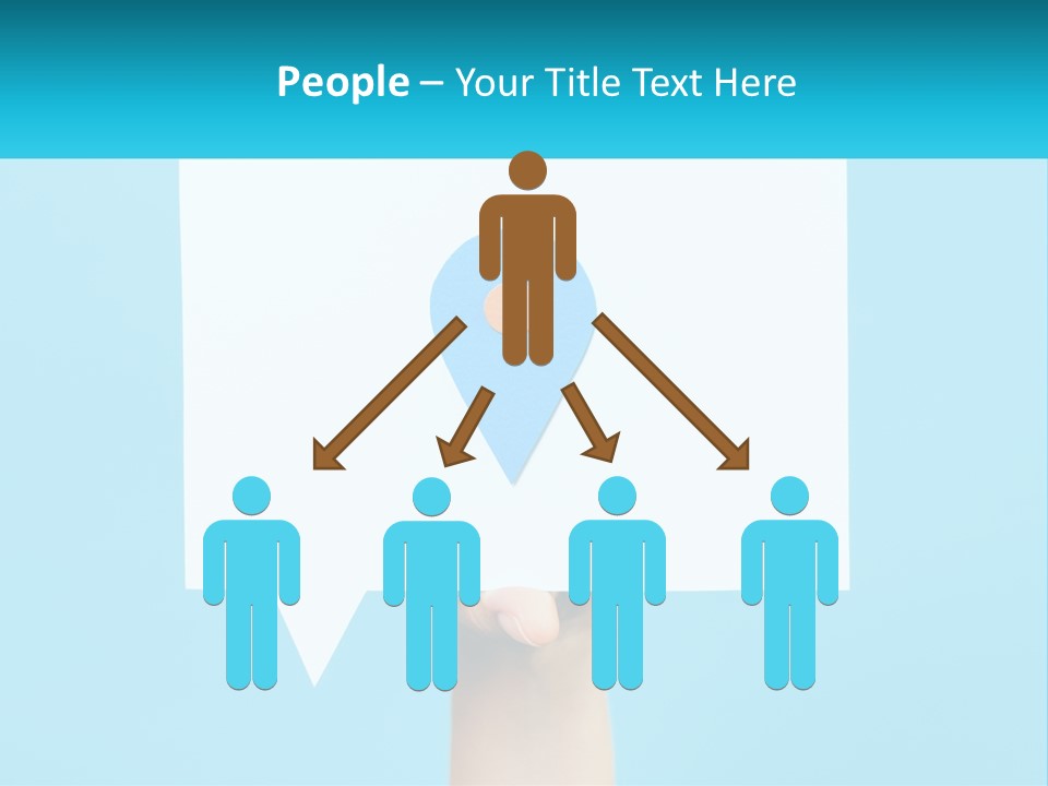 A Person Holding A Piece Of Paper With A Pin On It PowerPoint Template