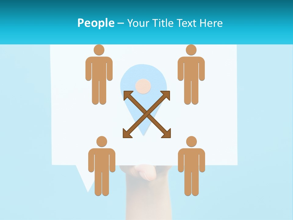 A Person Holding A Piece Of Paper With A Pin On It PowerPoint Template