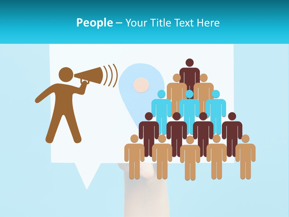 A Person Holding A Piece Of Paper With A Pin On It PowerPoint Template