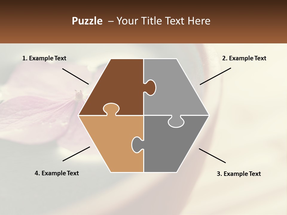 A Pink Flower Floating In A Bowl Of Water PowerPoint Template